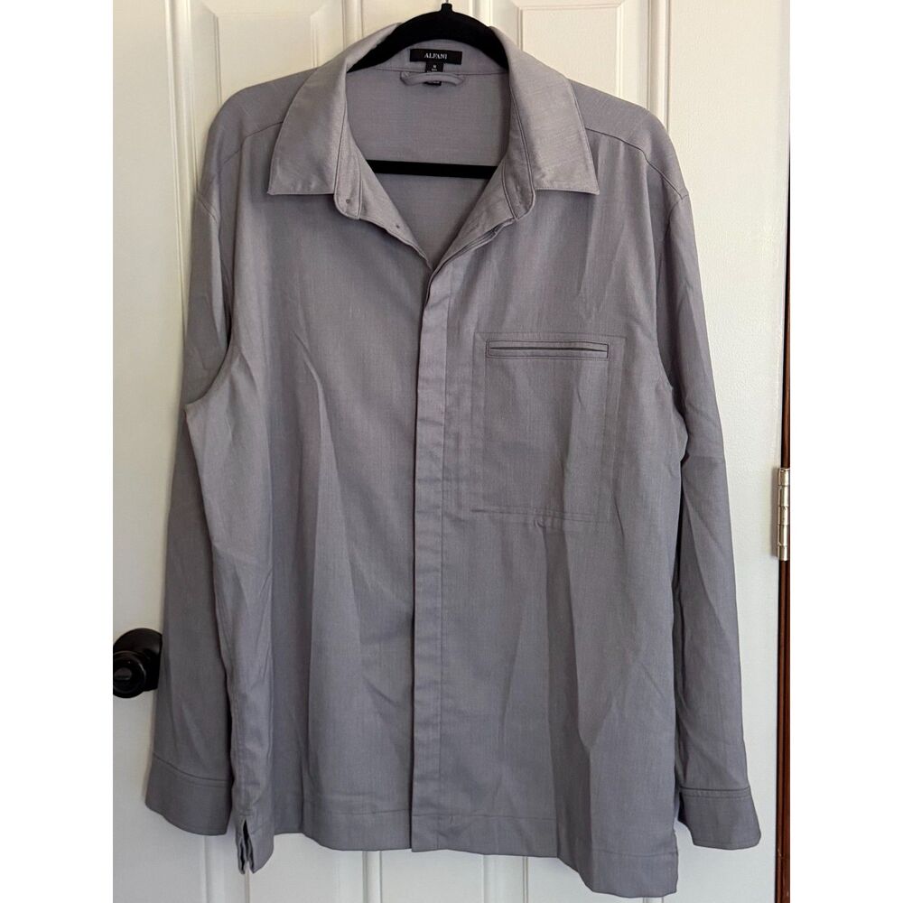 Alfani Men's Gray Shirt Jacket size M